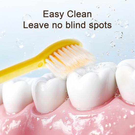 Student Toothbrush with Dust-Proof Storage Bristle Sensitive Gums Tube Soft Compact Portable Travel Toothbrush