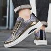 Herren-Sportschuhe in Gold, lässige silberne Streetstyle-Sneaker, Laufschuhe, übergroße schwarze Skateboard-Schuhe für Studenten