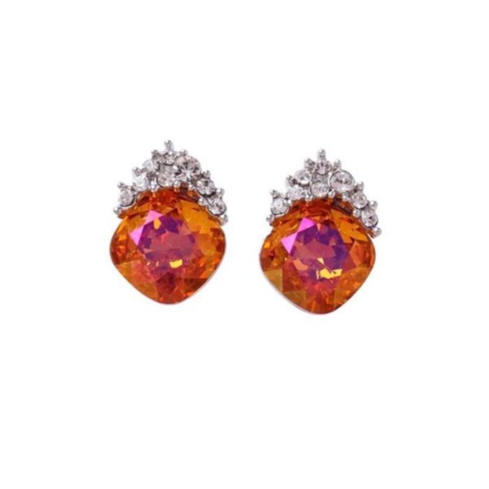 Women's Hyacinth Crystal Crown Earrings (12457728)