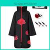 Ohromující kimono pláště Akatsuki Uchiha Tobi Obito Cosplay kostým s unikátní maskou a čelenkou