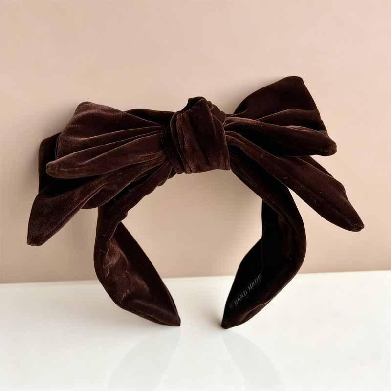 Vintage Applique Large Butterfly Knot Hairband for Women  Featuring Elegant and Luxurious Style  Wide-edge  Fashionable Headband and Hair Accessory