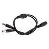 5.5x2.1mm Power Cord Splitter Adapter Cable Extension for CCTV Camera 1 Female to 2 Male
