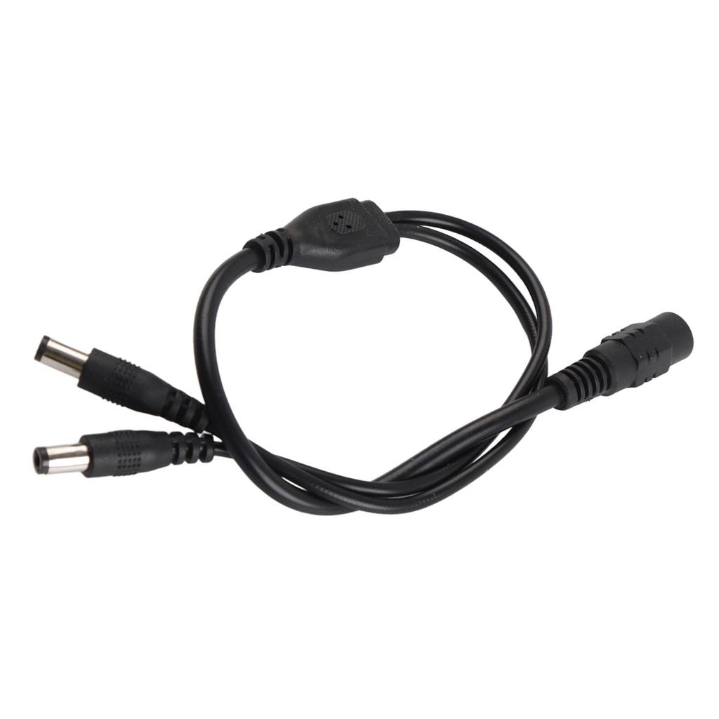 5.5x2.1mm Power Cord Splitter Adapter Cable Extension for CCTV Camera 1 Female to 2 Male