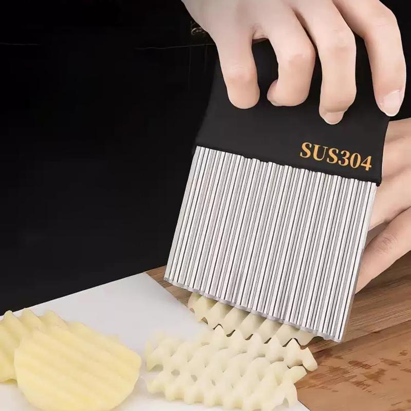 Wolf Potato Slicer Stainless Steel Corrugated Potato Slicer French Fry Cutter