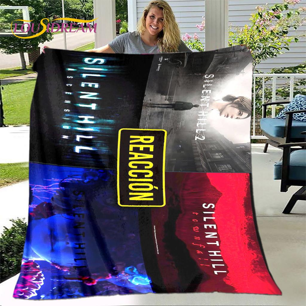 Silent Hill Horror Movie Game Soft Plush Blanket,Flannel Blanket Throw Blanket for Living Room Bedroom Bed Sofa Picnic Cover Kid