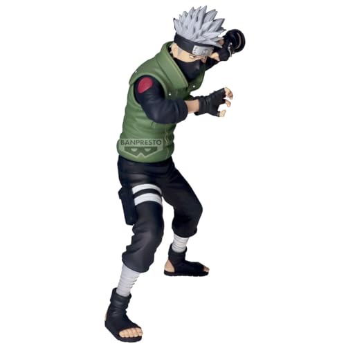 BANPRESTO Hatake Kakashi Naruto Shippuden 23cm Multicolor BP29063P Perfect for Anime Fans