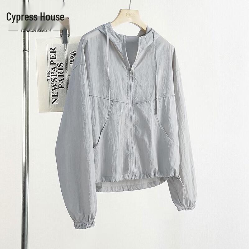 Women s Lightweight Casual Hooded Zipper Jacket One Size