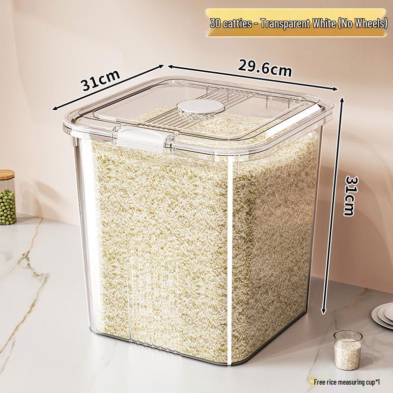 Pest-Proof Moisture-Proof Rice Flour Storage Jar | Food-Grade Large Capacity Container