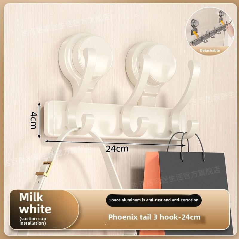 

Присоски для ванной без отверстий, крючки за дверь 3 Hooks кремовый