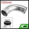 Uxcell Bend Elbow Tube Aluminum Alloy Car Univesral 25/38/45/51/63/76/89/102mm OD 100mm Length 90/180 Ddgree Air Intake Tube