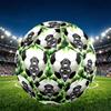 Borussia Monchengladbach Print Size 5 Soccer Ball, PU Wear Resistant Football for Match Training and Daily Practice, Birthday Gift for Soccer Fans
