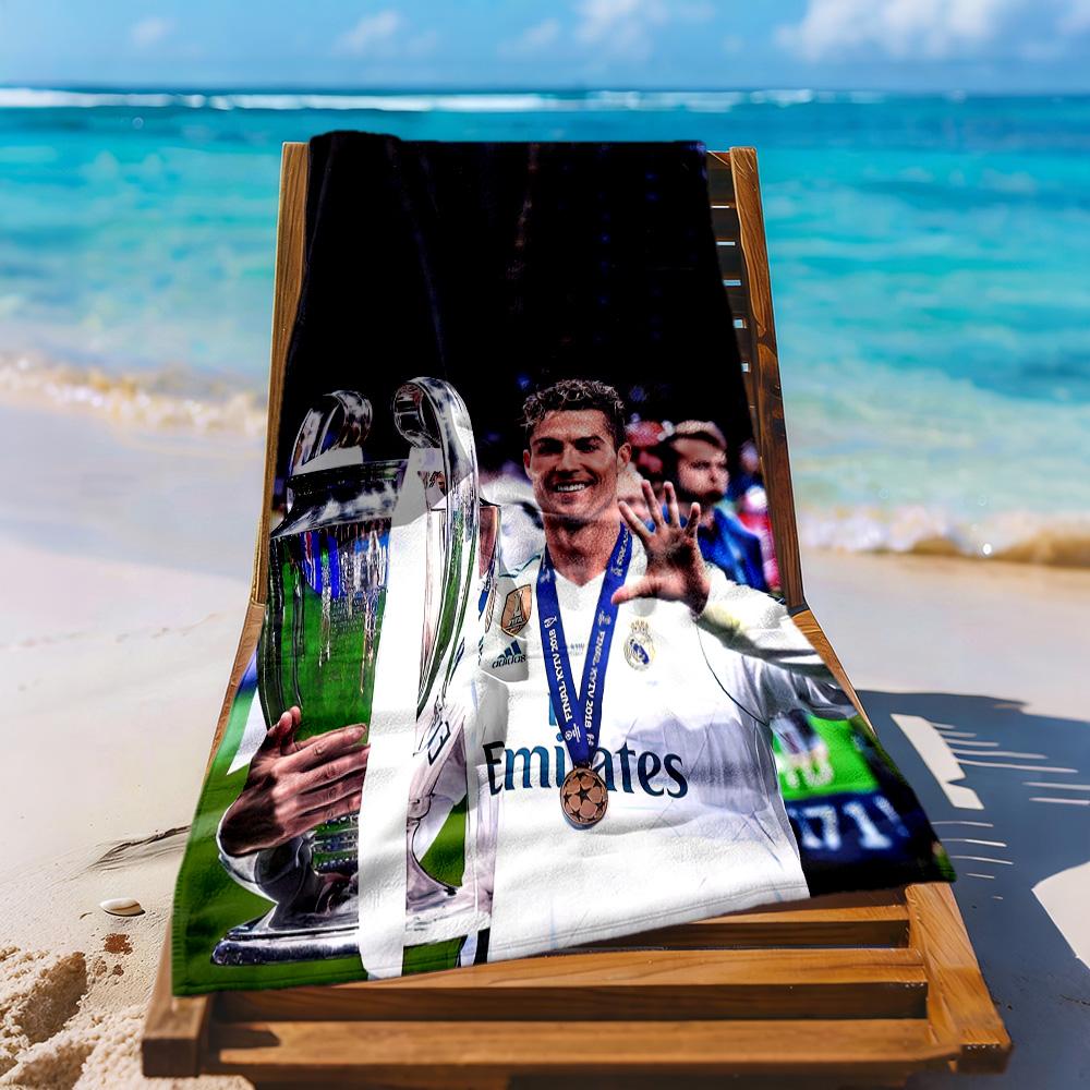 Cristiano Ronaldo Strandtuch Schnelltrocknend Weich Mikrofaser Bequem Leicht