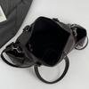 Leather Tote Bag Women's Fashion Shoulder Bag with Front Zip Pocket and Adjustable Crossbody Strap