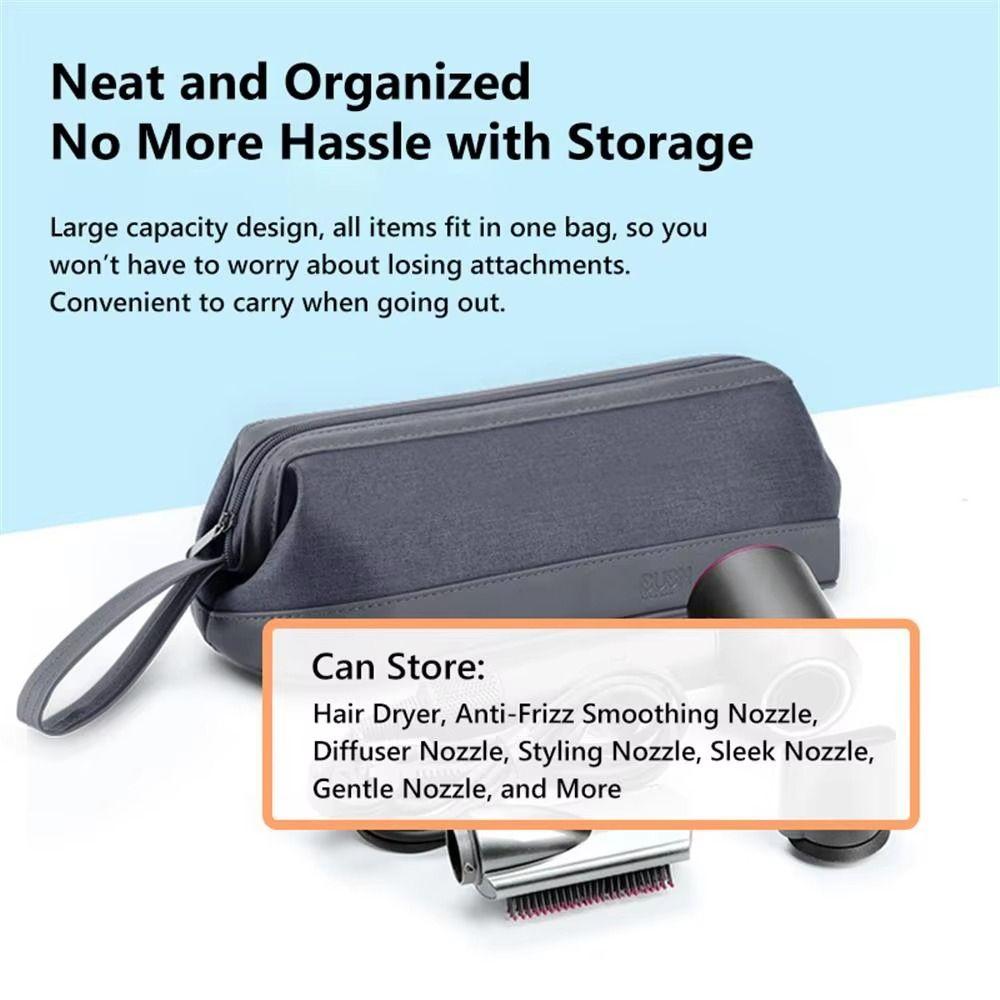 Dustproof Travel Hair Styling Case Portable Curling Iron Organizer  Travel Use