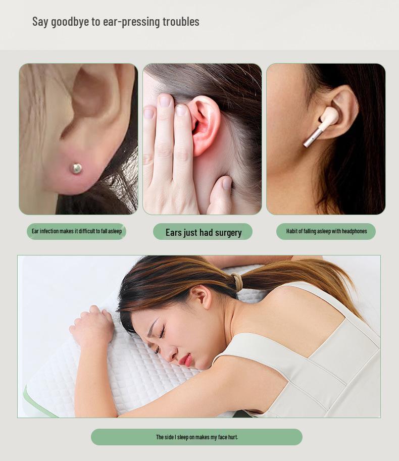 Cross-Border Ear Protection Pillow for Adults and Seniors