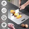 304 Stainless Steel Cutting Board, Double-sided Stainless Steel Cutting Board for Kitchen Dishwasher Safe Ideal Food Grade Chopping Board for Cutting