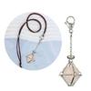 Practical Mesh Bag Keychain Delicate Stone Pendant Key Rings Charm Decorations
