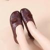 Fashion Spring Summer Shoes Women Flat Non-slip Casual Shoes Soft Ladies Loafers Black Red Plus Size 41 D386