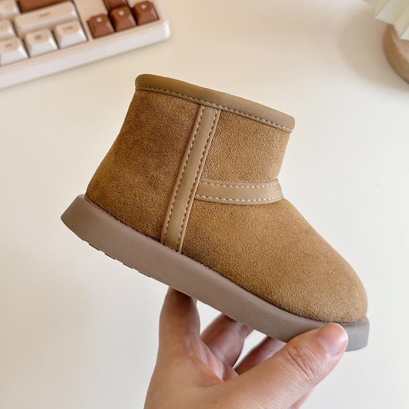 Baby Boys Girls Snow Boots Autumn Winter Children Casual Shoes Anti-slip Soft Sole Infant Toddler Shoes Outdoor Kids Plush Boots