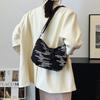 Trendy Summer Canvas Tote Bag With Colorful Stripes Large Capacity For Women