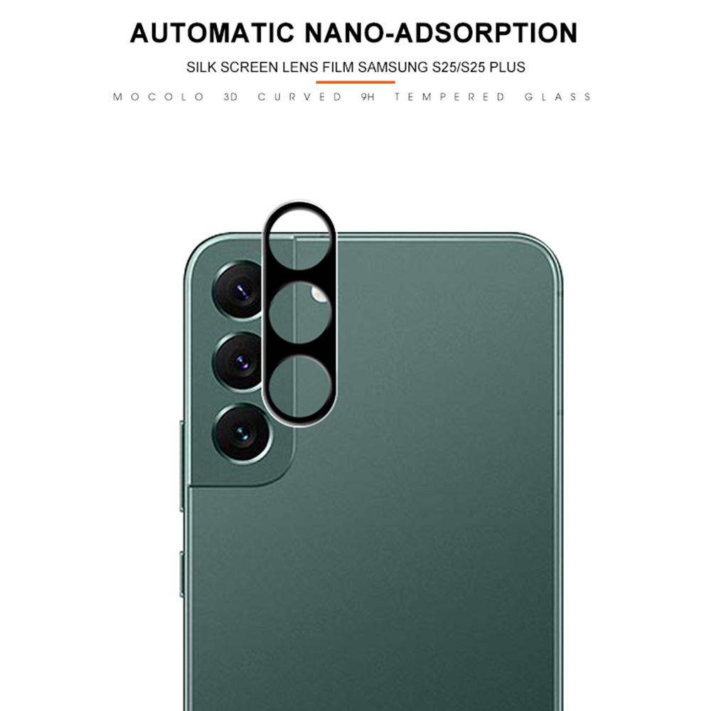 

MOCOLO For Samsung Galaxy S25 Camera Lens Protector Silk Printing Tempered Glass Lens Film Black