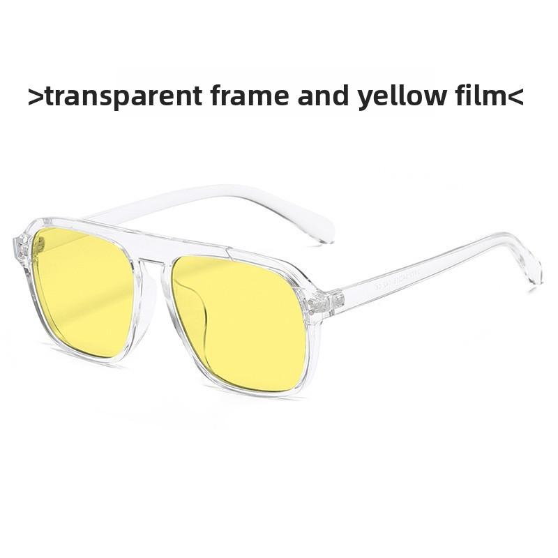 Fashion Square Sunglasses With Uv400 Protection For Outdoor Travel And Stylish Wear