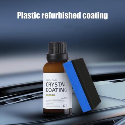 30ML Protective Coating Car Plastic Parts Crystal Coating Long Duration High Gloss Waxing Effect Lens Anti-fog Protection Plastic Restorer Refresher