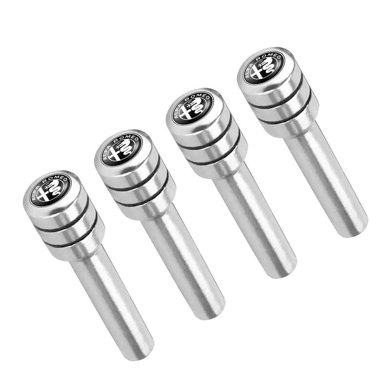 For Alfa Romeo 2/4Pcs Car Door Lock Pin Door Lock Rod Car Knob Pull Security Insurance For Alfa Romeo serpent Giulia 159 156 MIT