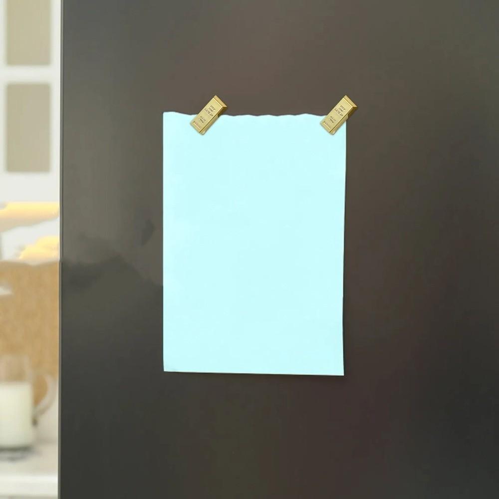 1/2PCS Simulation Gold Gold Fridge Magnets Durable Glittering Gold Gold Bar Magnet Stickers Magnetic Holders Plastic