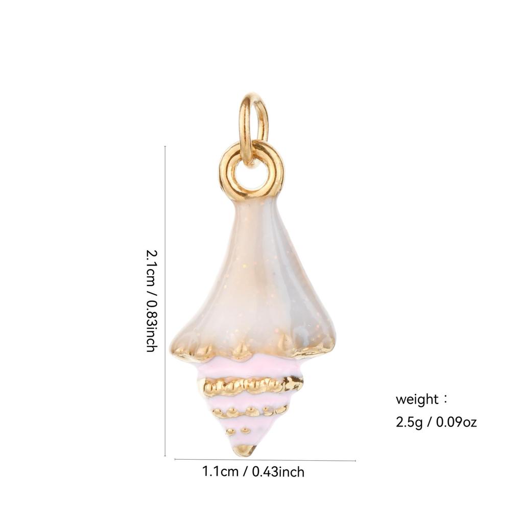 Stainless Steel Ocean Series Starfish Conch Pendant for DIY Bracelet & Necklace Fashion Accessories