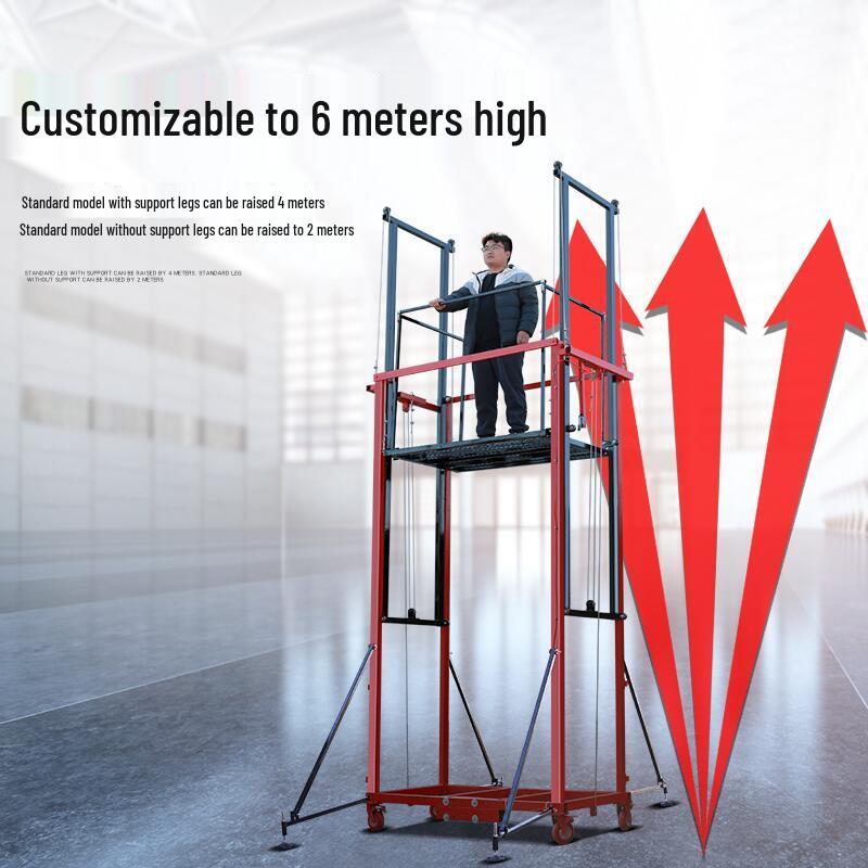Portable Electric Scaffolding Lift: Foldable, Remote-Controlled Platform for Home Decoration