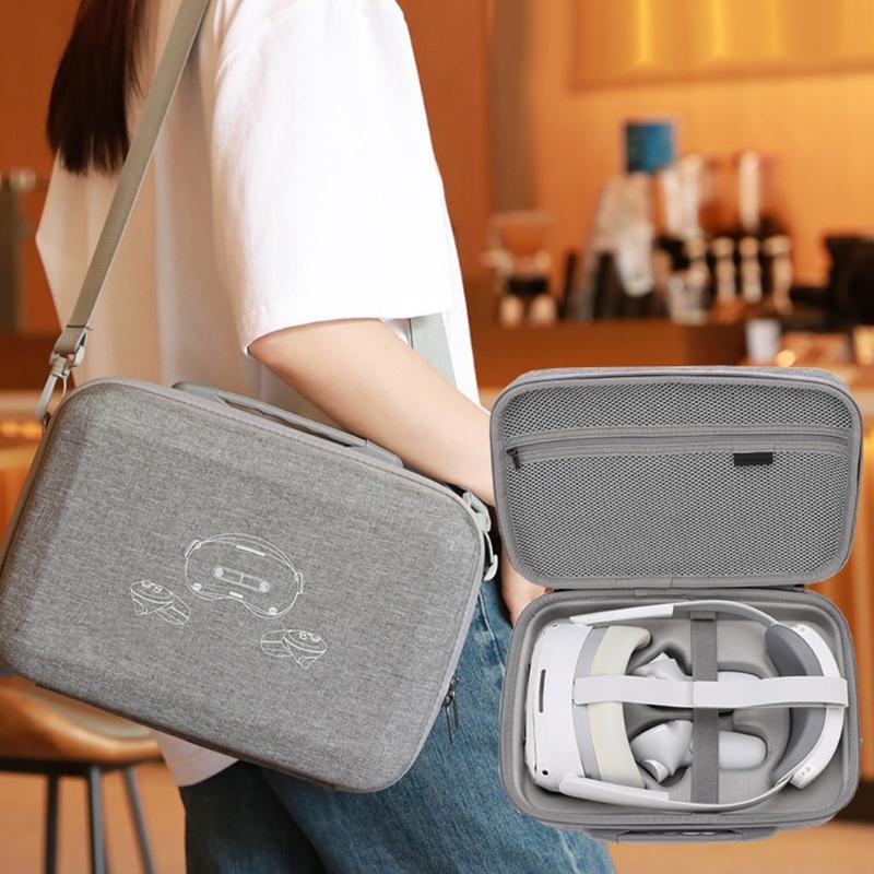 Portable Travel VR Carrying Case for 4 Ultra VR Shockproof EVA Storage Bag with Convenient Handle