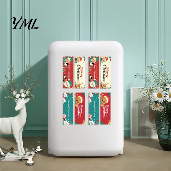 Decorative Gift Box Labels Christmas Sealing Stickers, Self-adhesive Labels, Coated Paper Stickers Roll for Envelope Seals And Boxes Packaging