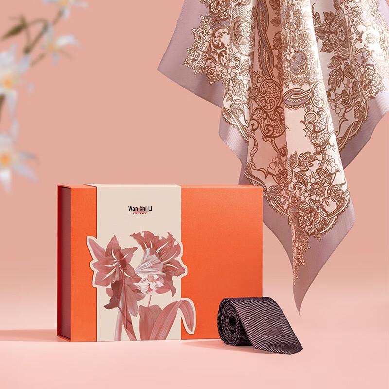 Wanshili Heartbeat Scarf and Tie Set