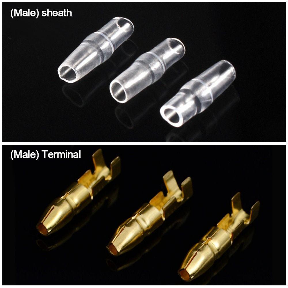4.0mm Crimp Terminal Female Male Terminal Connector New Insulating Sleeves  Car Electrical