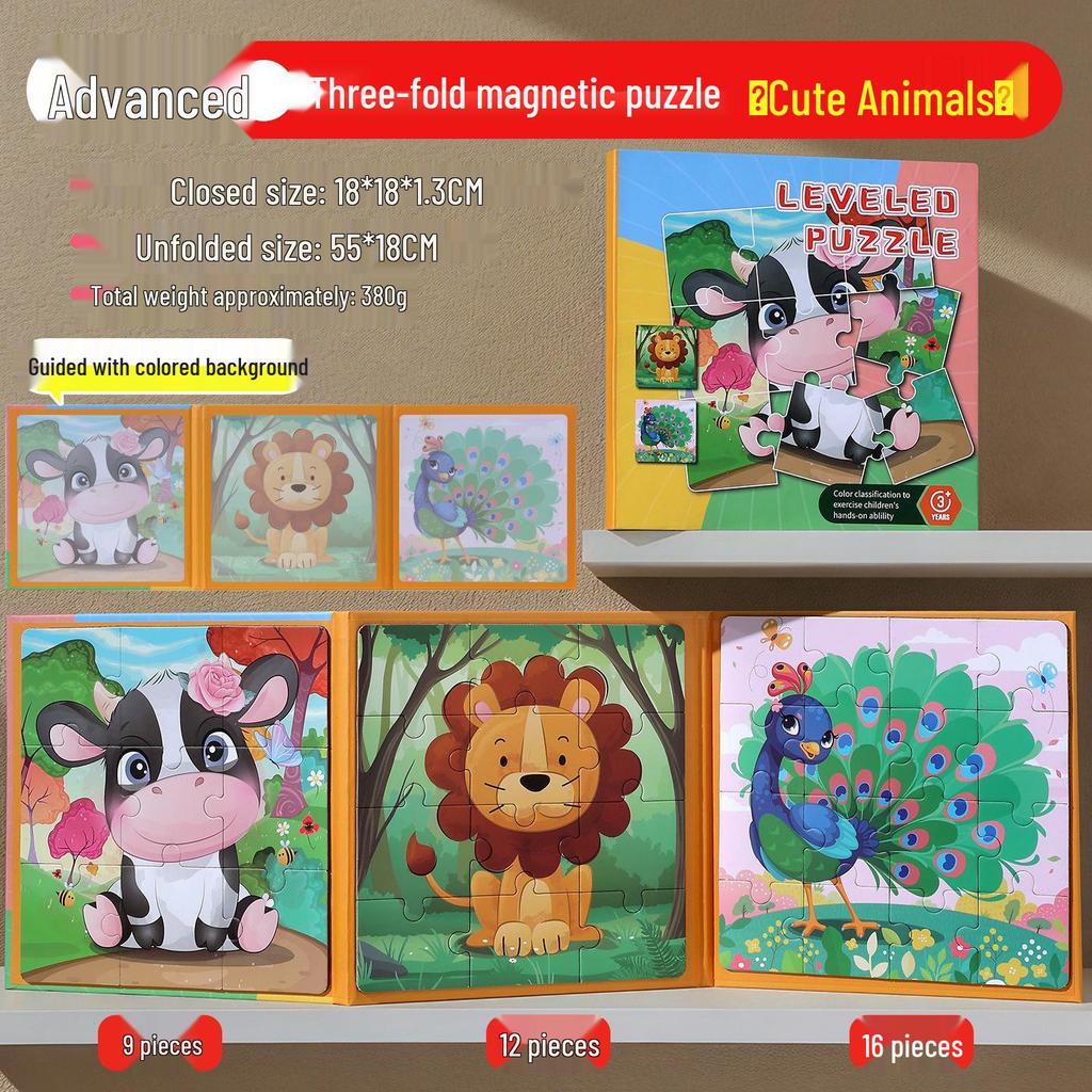 Underwater World Magnetic Puzzle Book for Kids Aged 3-6: Educational Toy for Boys & Girls