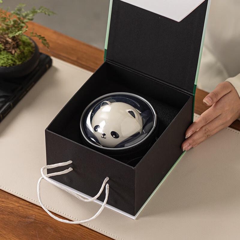 Ceramic Panda Travel Tea Set
