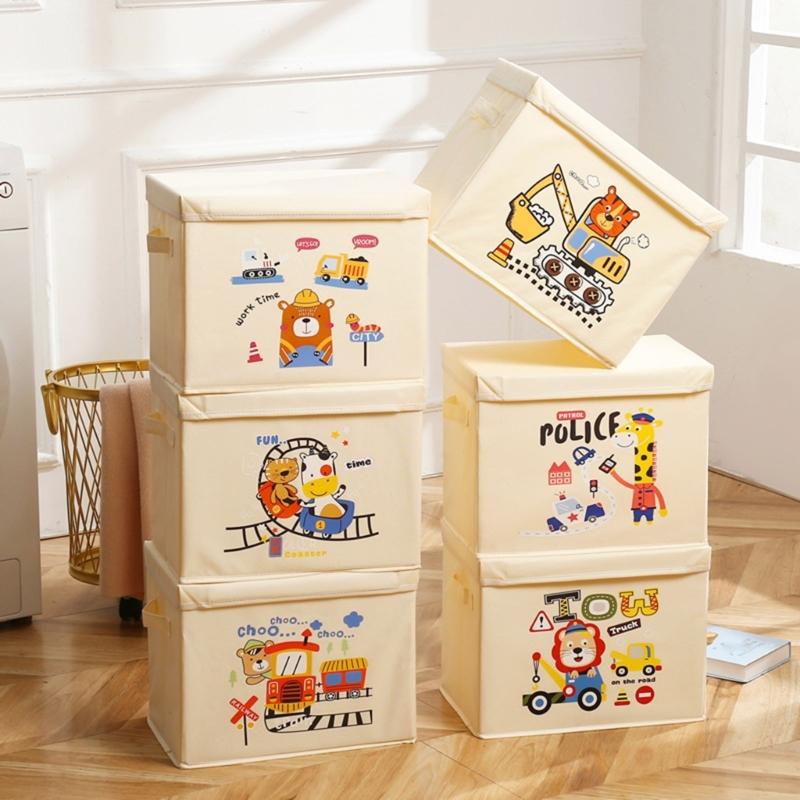 Practical Foldable Cubes Shelf Storage Bins Space Saving Toy Storage Case for Childrens Toy Bedroom Organization