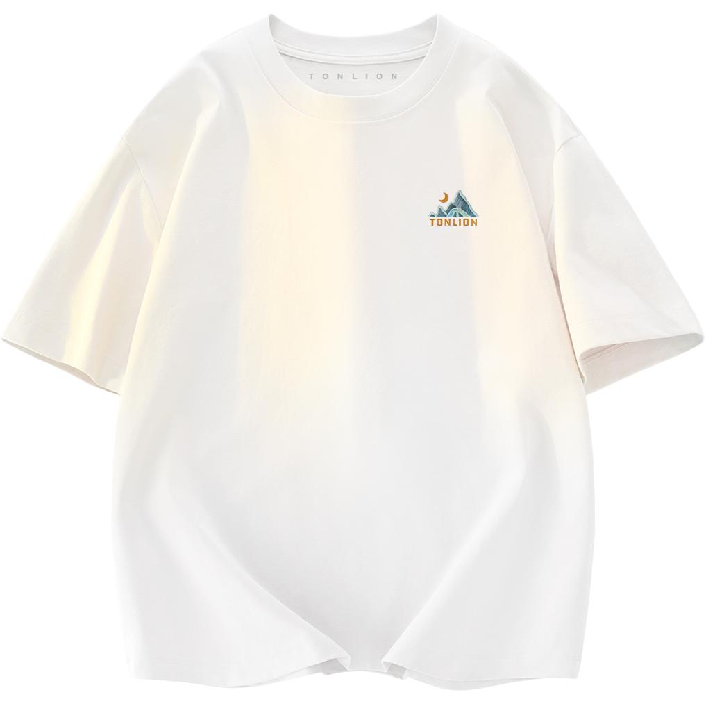 Tonlion T Shirts Unisex Crew Neck Moderate TSNZJY0452