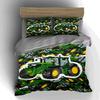Green Tractor Design Bedding, Duvet Cover Sets, Duvet Covers, Pillowcases, Birthday Gifts (1 * Duvet Cover 2 * Pillowcases, Without Duvet Insert)