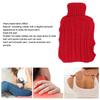Hot Water Bag Rubber Explosionproof Water Injected Hand Warming Bag with   Knit Hand Insert Cover Large