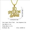 Herren-Hiphop-Diamant-Anhänger-Halskette, Hip-Hop-Persönlichkeit, englischer Buchstabe, Zubehör, Zubehör