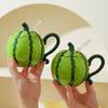 Creative Cute Internet Celebrity Watermelon Ceramic Straw Cup Mug Original Design Personalized Cup Cold Drink Cup Water Cup