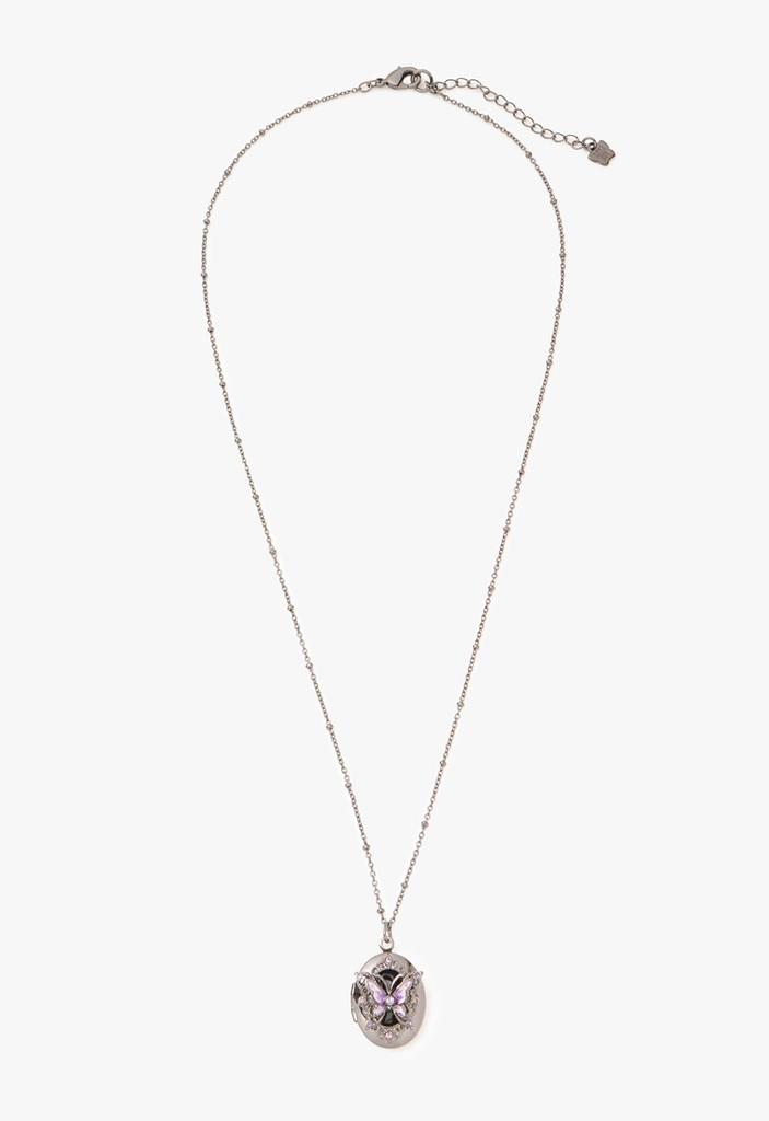 Butterfly motif locket necklace SAMN198650XV [Anna Sui]