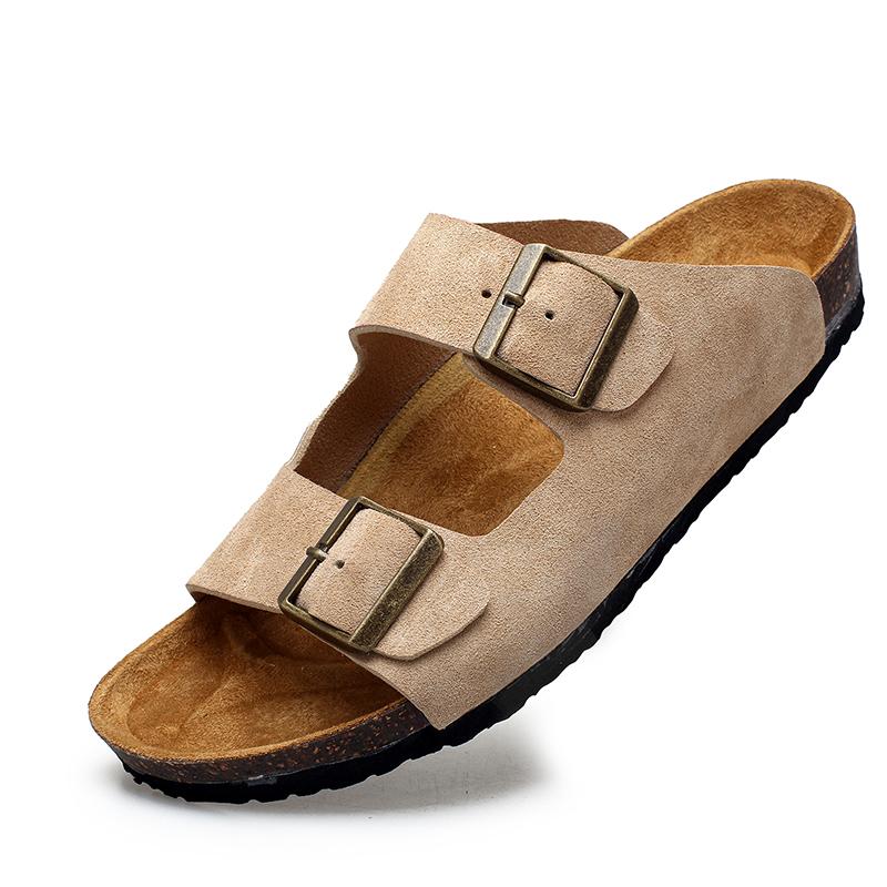 Fashion Fashion Classic Slippers for Men Comfortable Summer Male Cork Walking Shoes Outdoor All-match Sandals New Mens Slip on Shoes