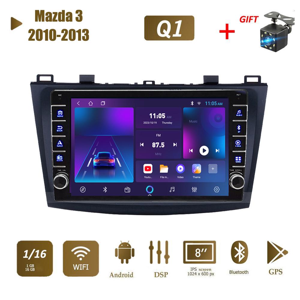 icreative 2 Din Android Car Radio Multimedia Video Player for Mazda 3 2010-2013 With Button Knob WiFi BT 1+16GB