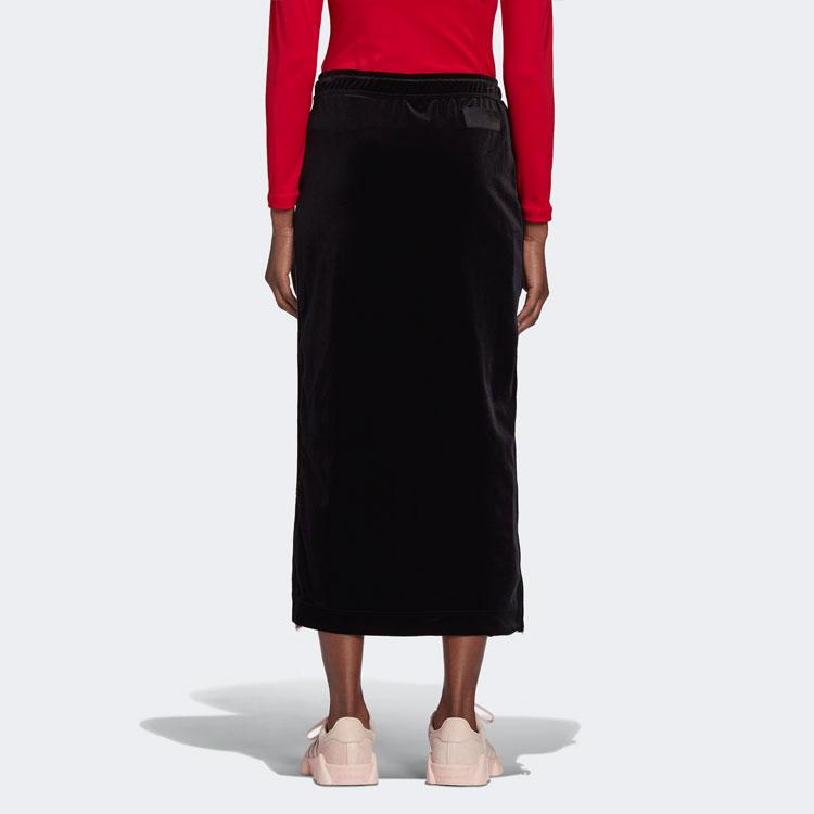 Adidas Originals X Angel Chen Collaboration Casual Sports Side Stripe Skirt Women Skirts Black GM8746