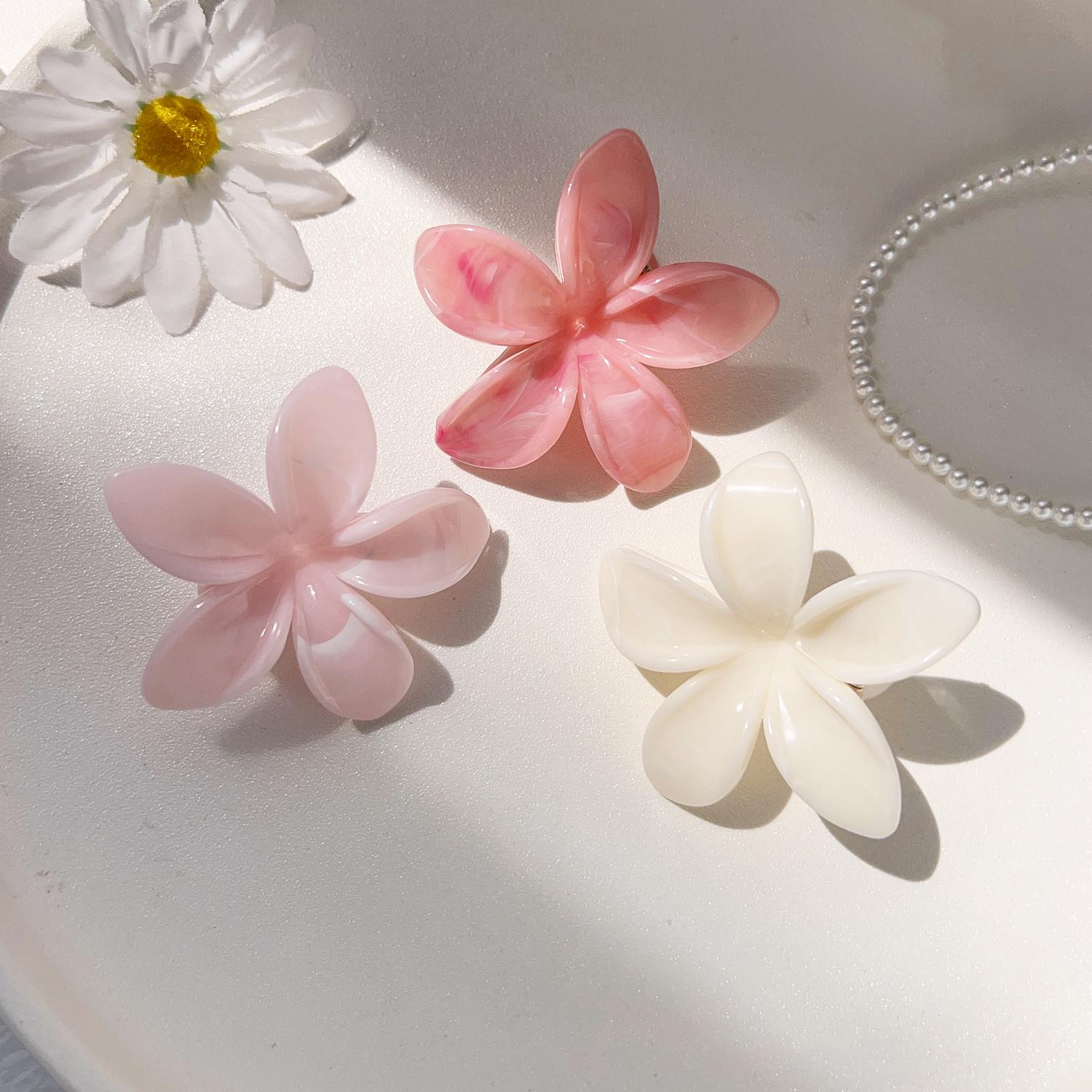 

Гавайские заколки для волос в мраморном стиле, сладкие заколки для волос в виде цветка яйца, маленькие головные уборы, заколки-крабы, аксессуары для волос для женщин