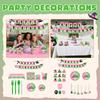 Birthday Theme Party Decoration Banner Pull Flag Cake Flag Balloon- Set