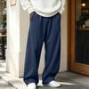Pantaloni Casual da Uomo a Gamba Dritta e Vestibilità Larga per lo Sport e l'Uso Quotidiano